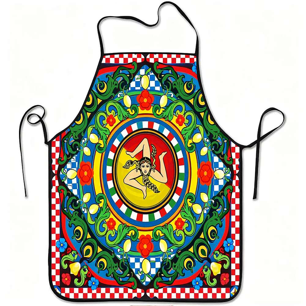 Home Cooking Ideas - 1 Buah Celemek Bertema Sisilia Italia,