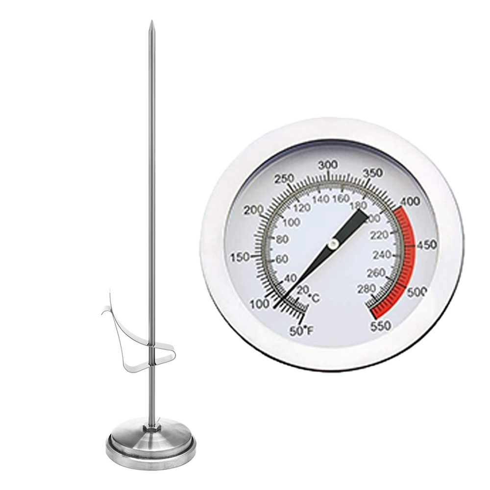 Home Cooking Reading - Termometer Daging BBQ Baja Tahan Karat