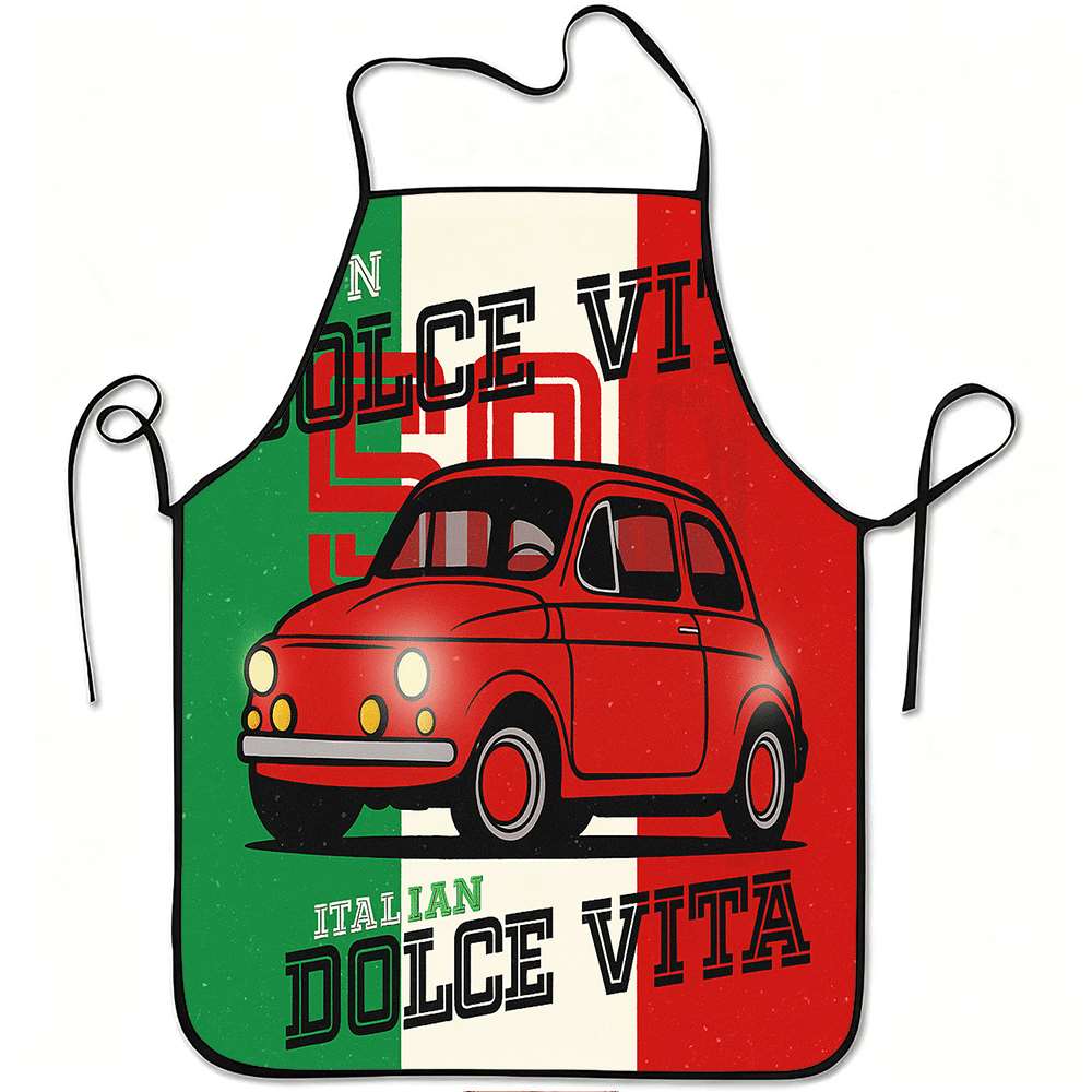 Home Cooking Ideas - 1 Buah Celemek Bertema Italia yang