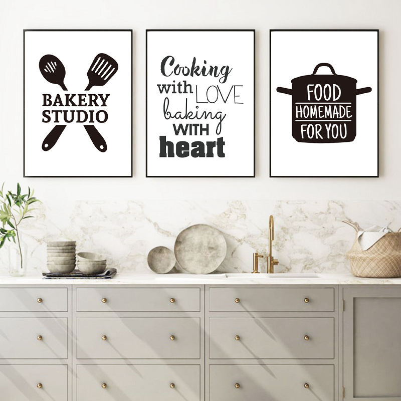 Home Cooking Quotes - Seni Dinding dan Poster Kutipan Dapur