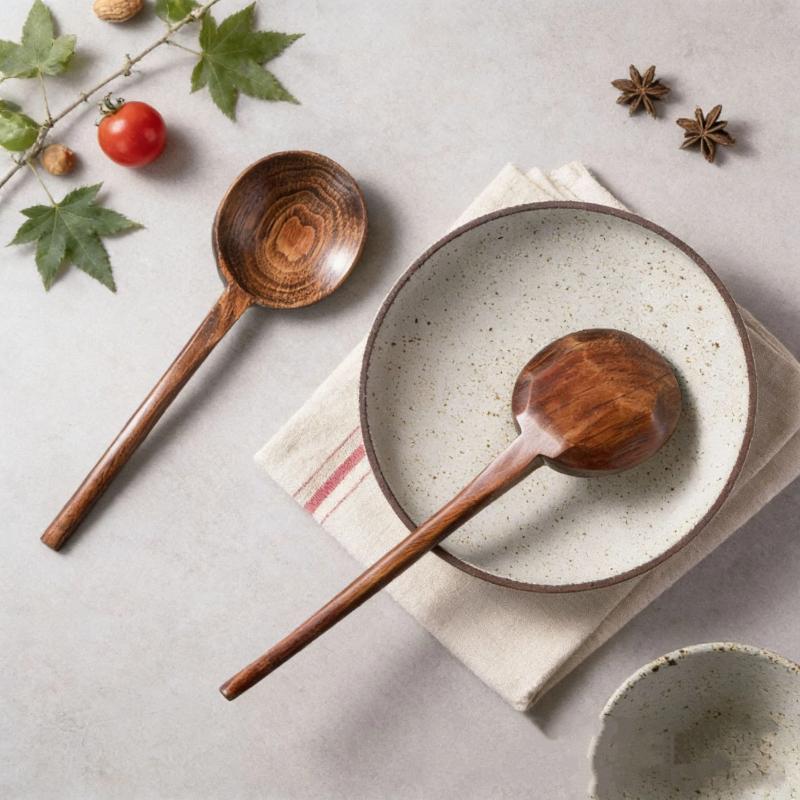 1 Buah Sendok Ramen Kayu Gagan - Home Cooking In Japanese ulasan dan harga