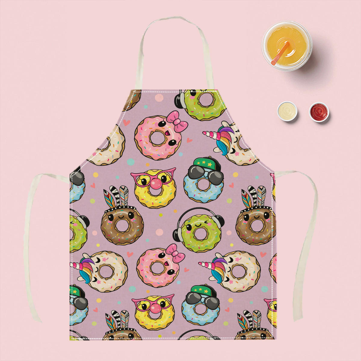 1 Buah Celemek Donat Kartun Lu - Home Cooking Ideas ulasan dan harga