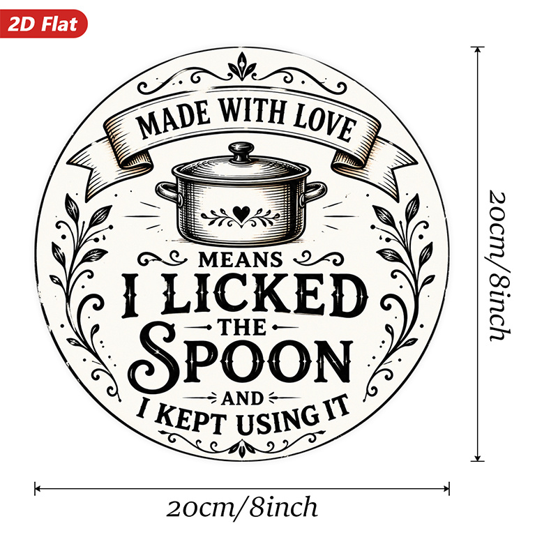 2D, 1 buah, Hiasan Dinding Log - Home Cooking Quotes ulasan dan harga