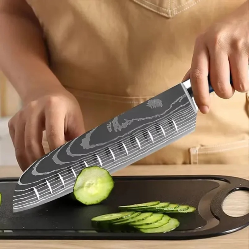 Pisau Santoku Jepang Baja Lase - Home Cooking In Japanese ulasan dan harga