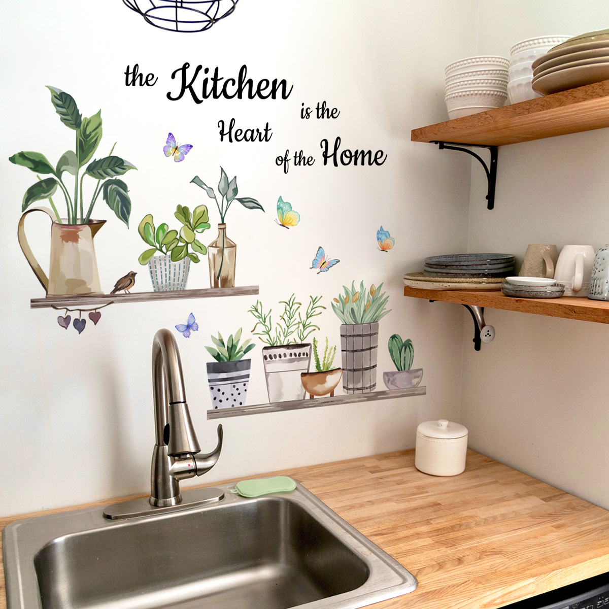 Stiker Dinding Kutipan Dapur B - Home Cooking Quotes ulasan dan harga