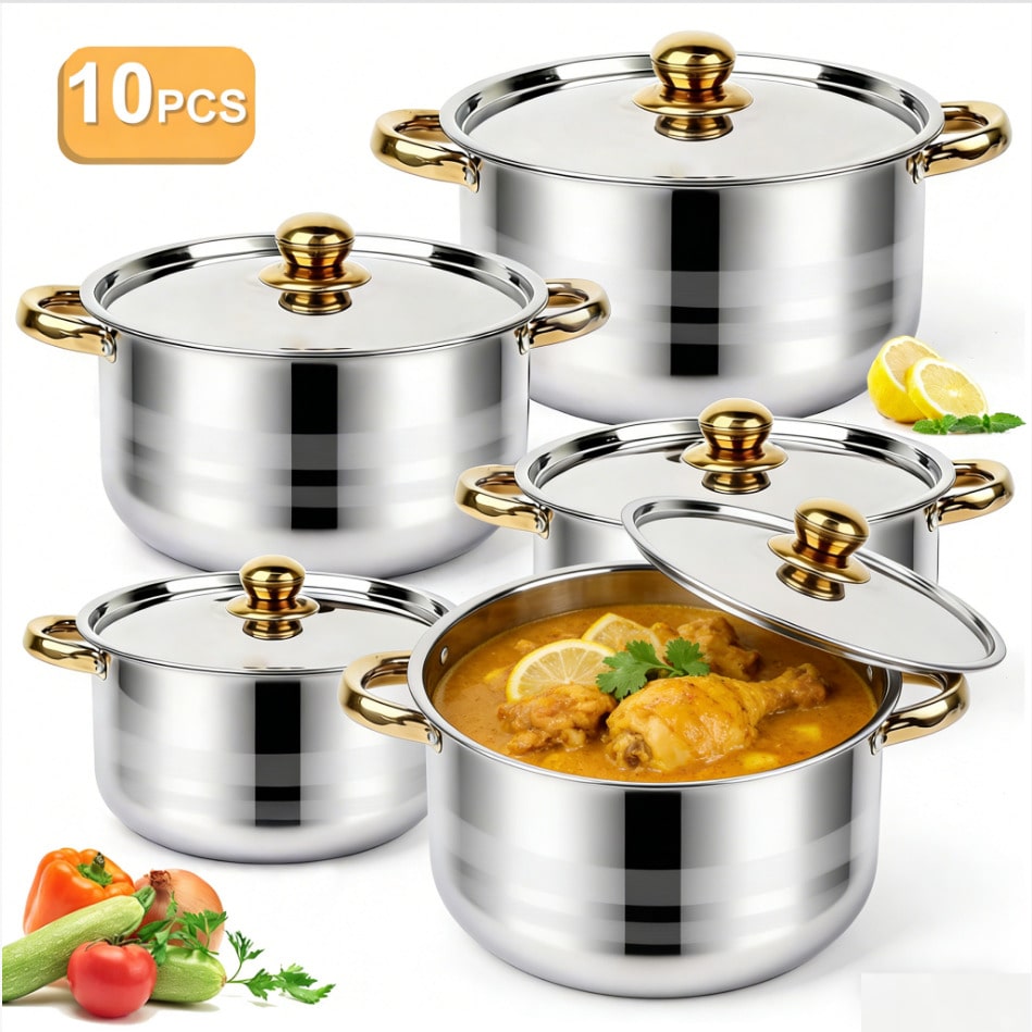 Set Panci Stainless Steel Mode - Home Cooking Restaurant ulasan dan harga