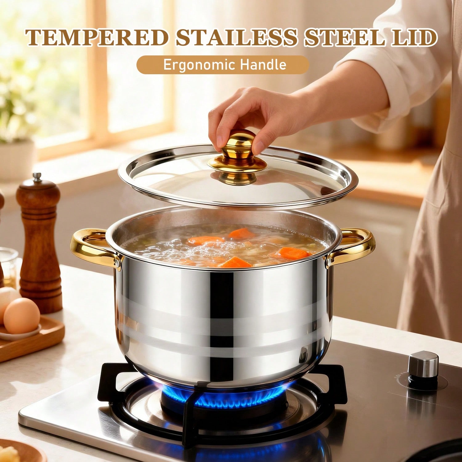 Set Panci Stainless Steel Mode - Home Cooking Restaurant ulasan dan harga