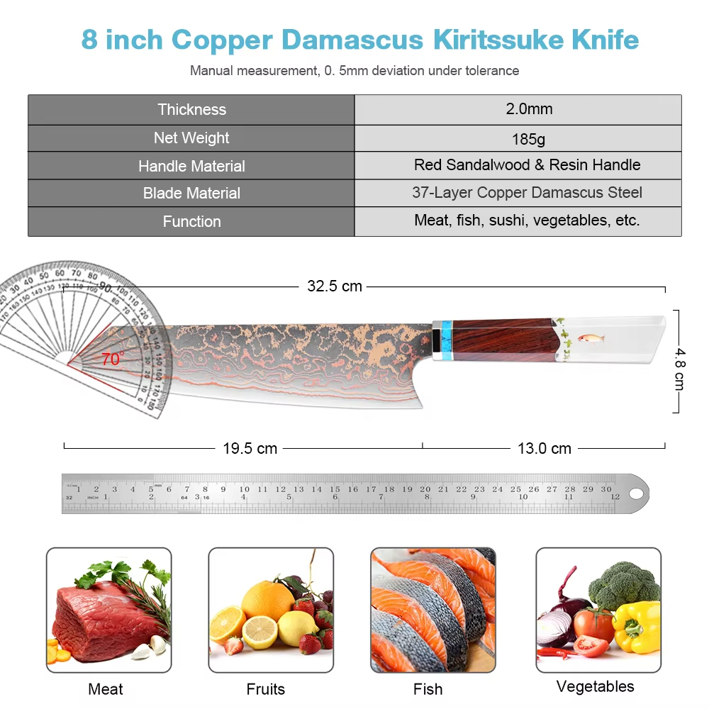 Pisau Koki Kiritsuke, 8 Inci,  - Home Cooking In Japanese ulasan dan harga